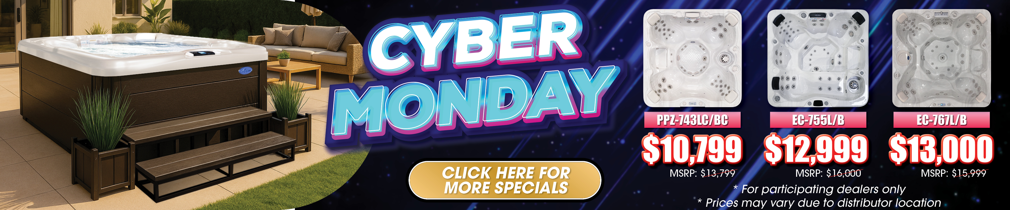 Calspas hot tub being used in a family setting - Arnold