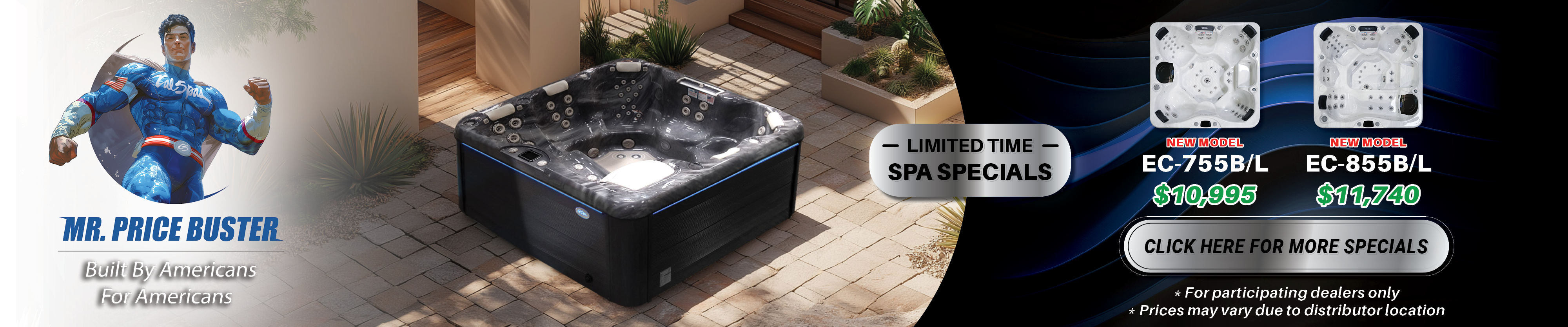 Calspas hot tub being used in a family setting - Arnold